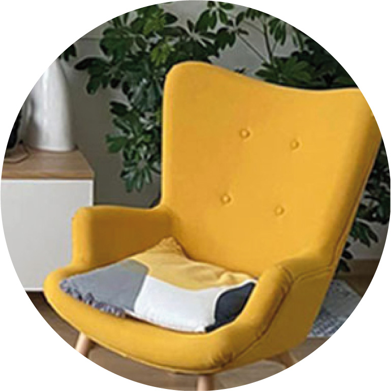 Fauteuil jaune projet la rochelle