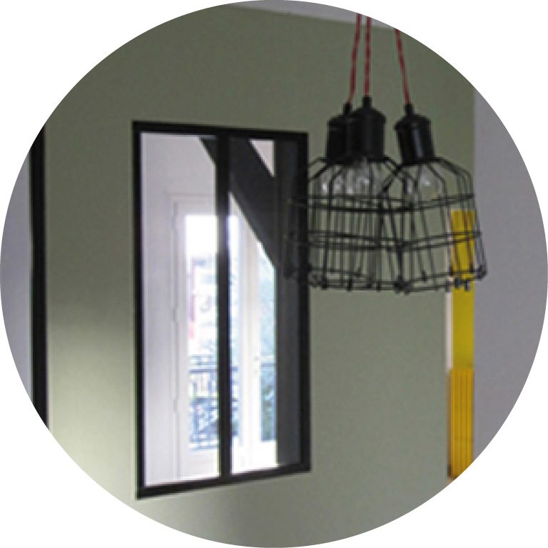 Entrée verrière industrielle