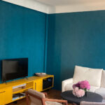 Vue sur niche salon meuble TV sur
