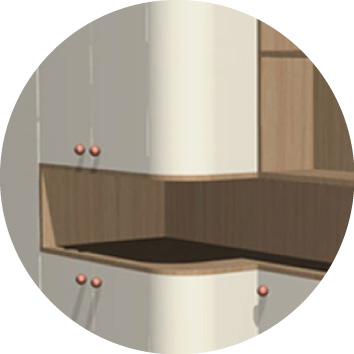 visuel rond mobilier sur mesure