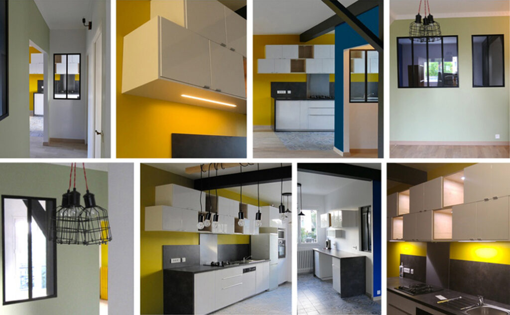 Montage photos de la maison après travaux