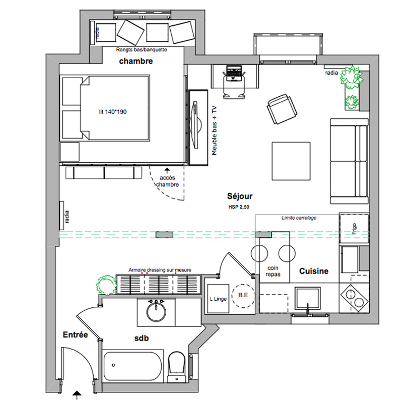 Plan appart ancien projet 1