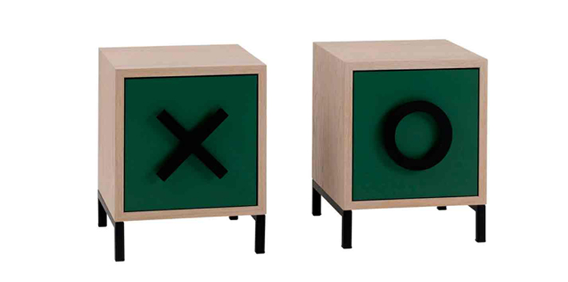 Chevets verts et chêne